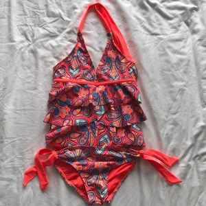Girls paisley tankini swimsuit
